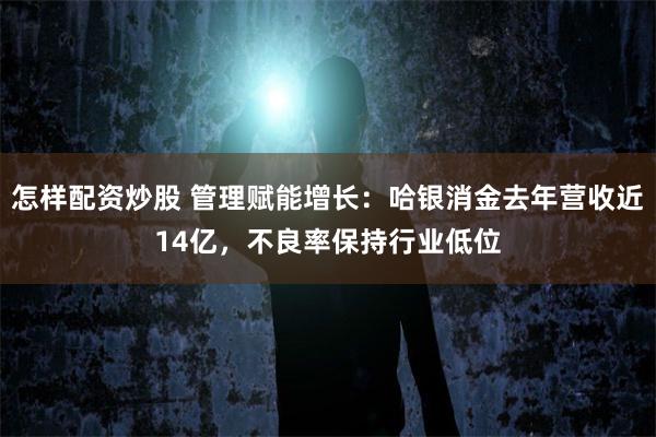 怎样配资炒股 管理赋能增长：哈银消金去年营收近14亿，不良率保持行业低位