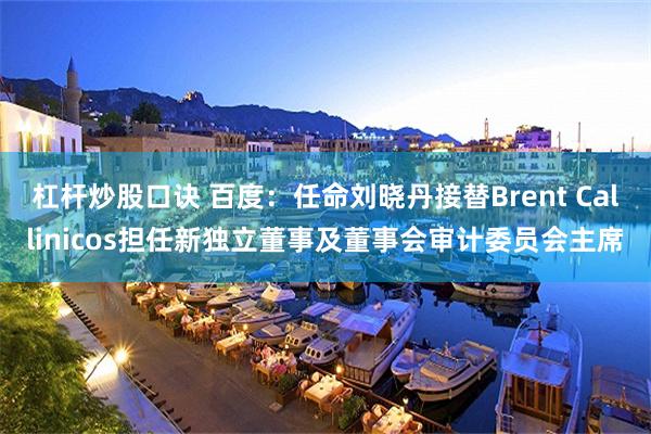 杠杆炒股口诀 百度：任命刘晓丹接替Brent Callinicos担任新独立董事及董事会审计委员会主席