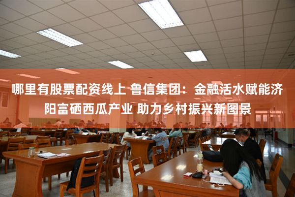哪里有股票配资线上 鲁信集团：金融活水赋能济阳富硒西瓜产业 助力乡村振兴新图景