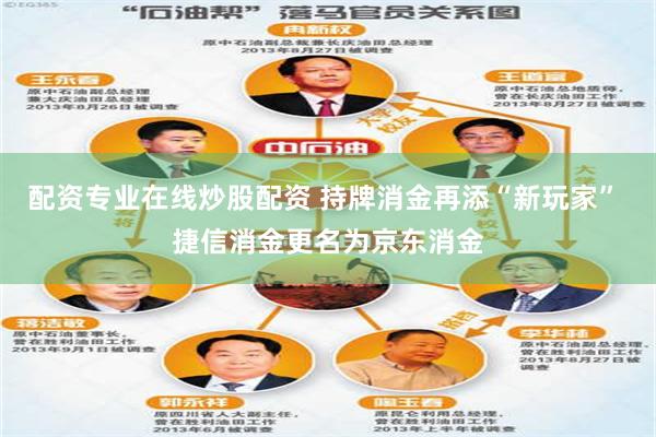 配资专业在线炒股配资 持牌消金再添“新玩家” 捷信消金更名为京东消金